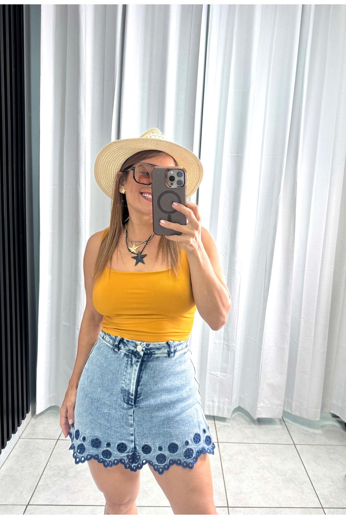 Square Neck Basic Top