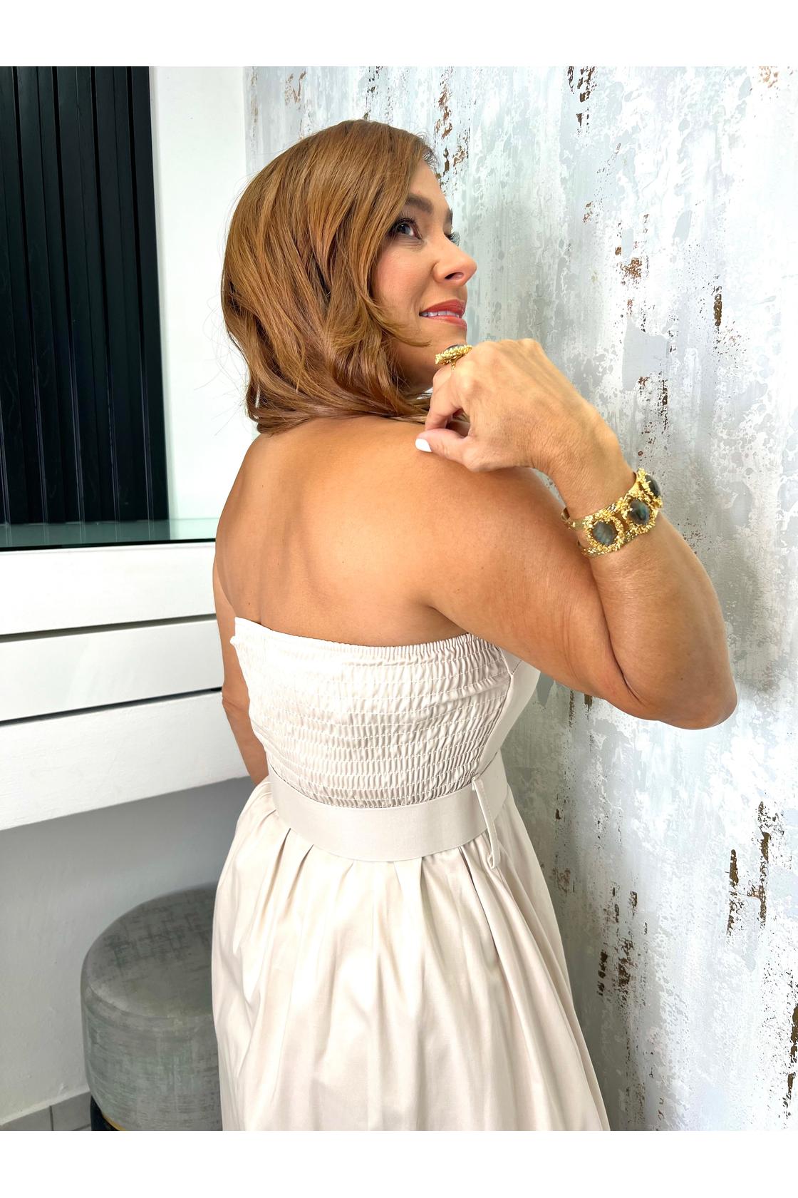 Tube And Belt Midi Dress