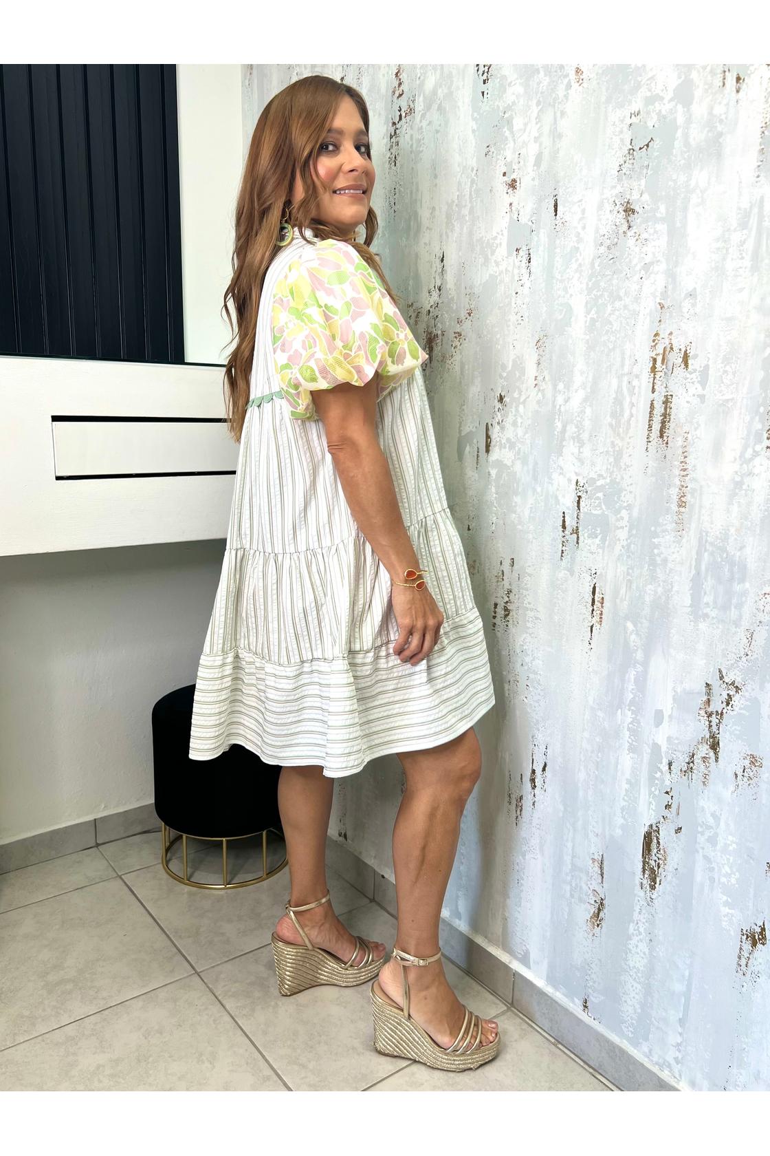 Striped Babydoll Dress