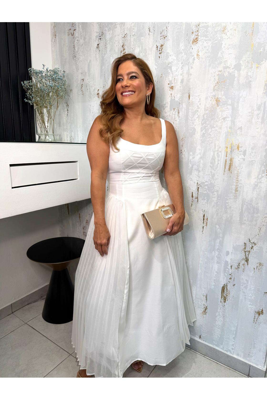 White Midi Dress
