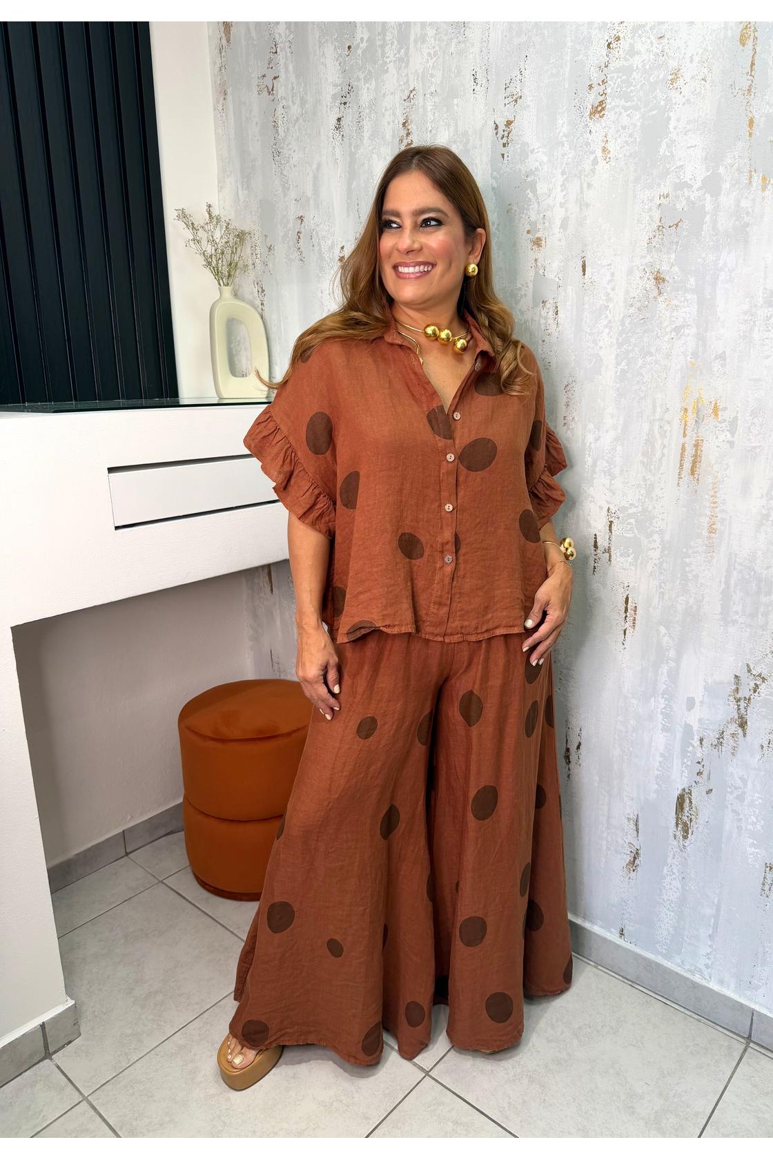Polka Dot Wide Leg Set