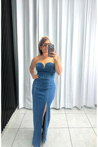 Denim Midi Dress