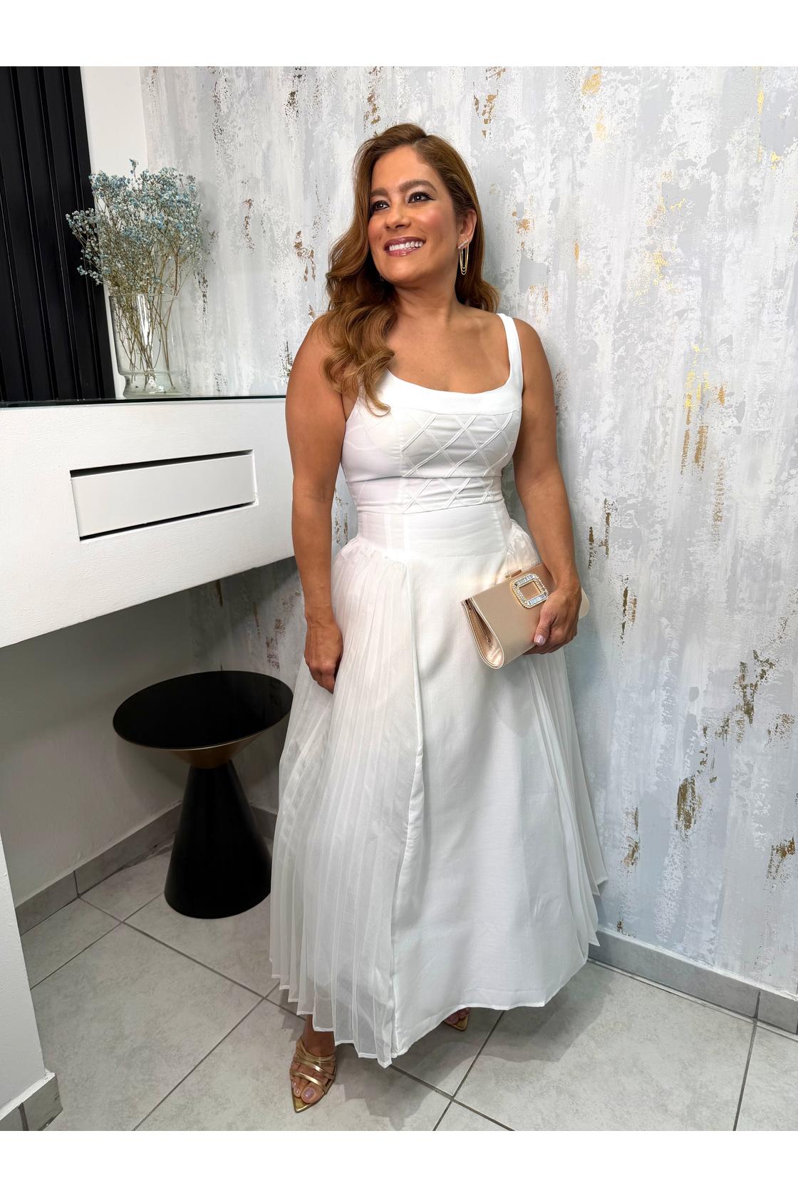 White Midi Dress