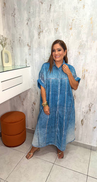 Button Denim Dress