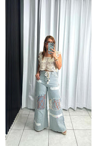 Fabiola Crochet& Lace  Crop Top