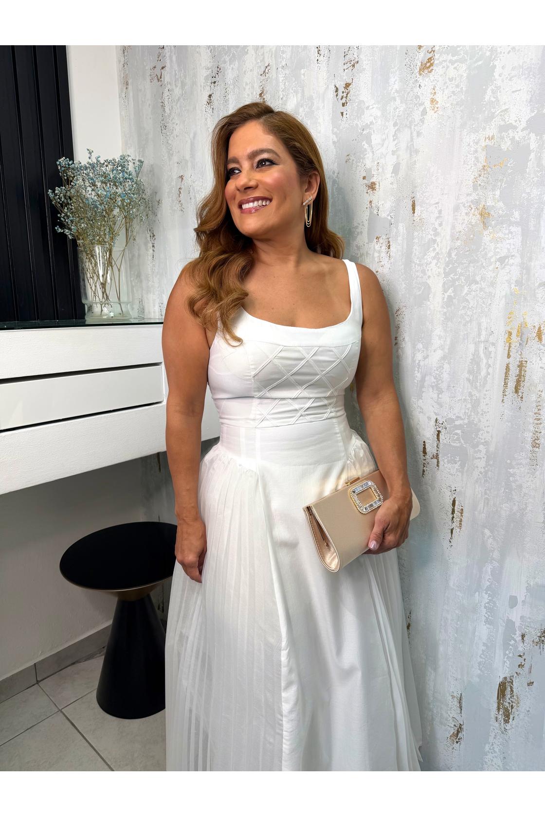 White Midi Dress