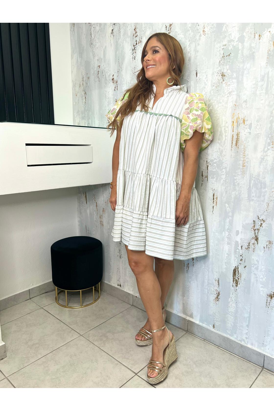 Striped Babydoll Dress
