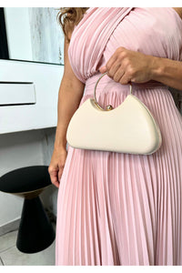 One Shoulder Pleats Dress