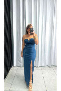 Denim Midi Dress