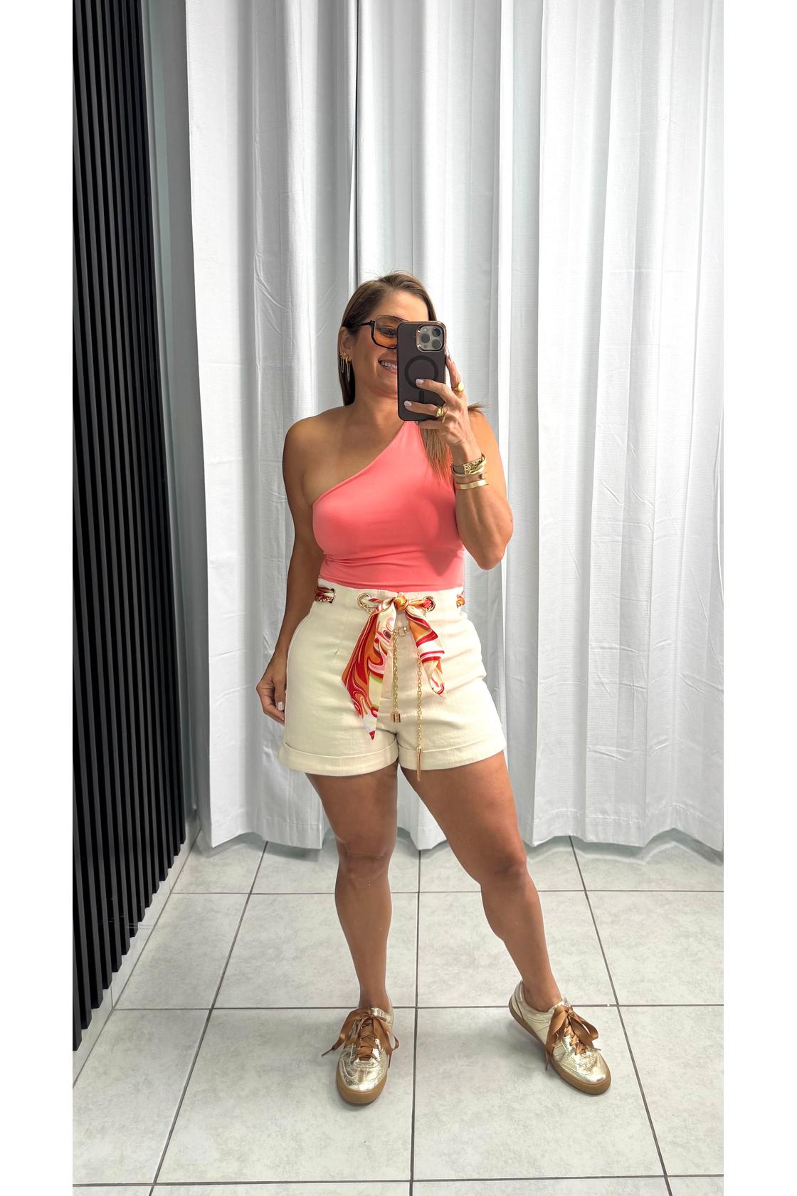 One Shoulder Basic Top