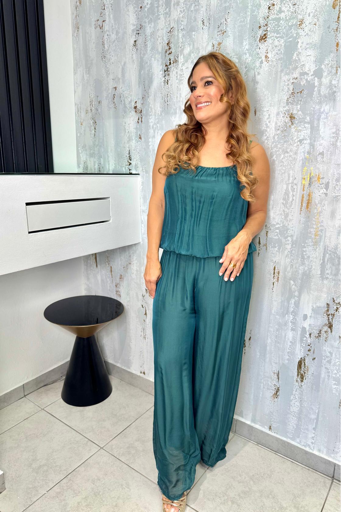 Spaghetti Strap wide legs Jumpsuit