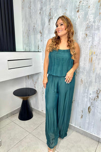 Spaghetti Strap wide legs Jumpsuit