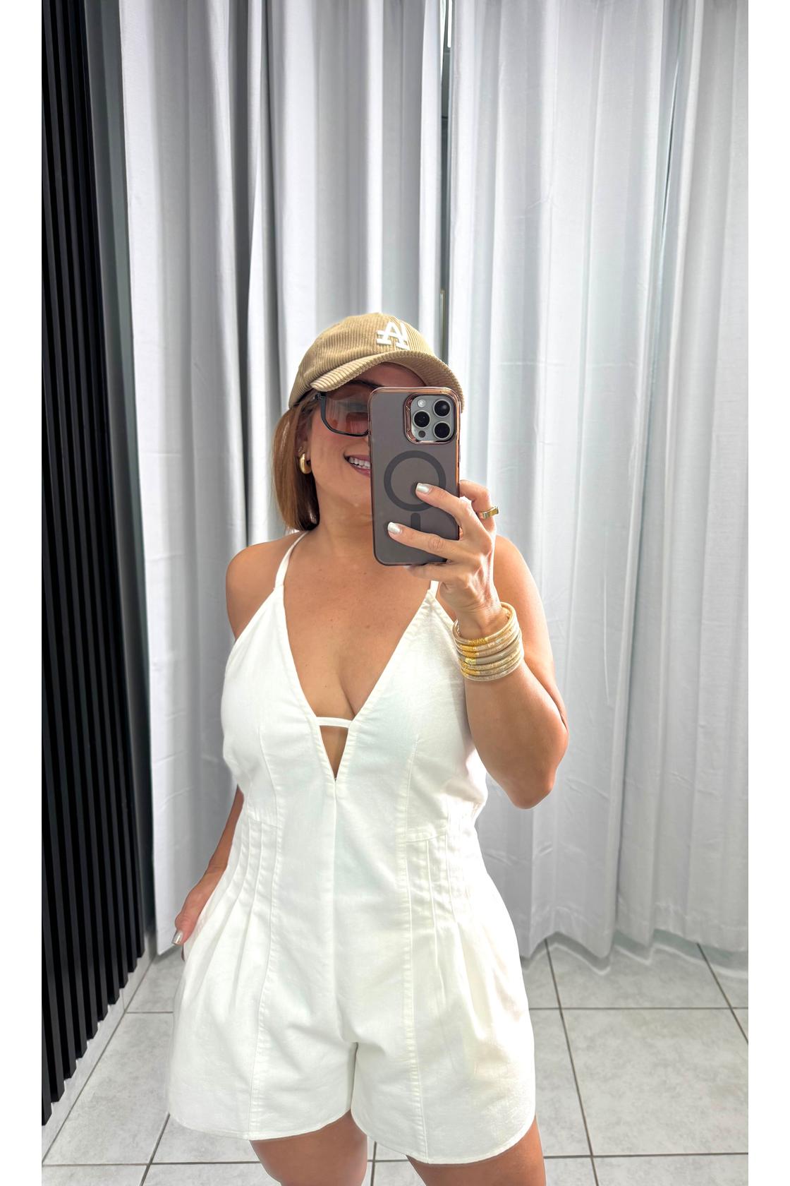 Mariana Denim Strappy Romper