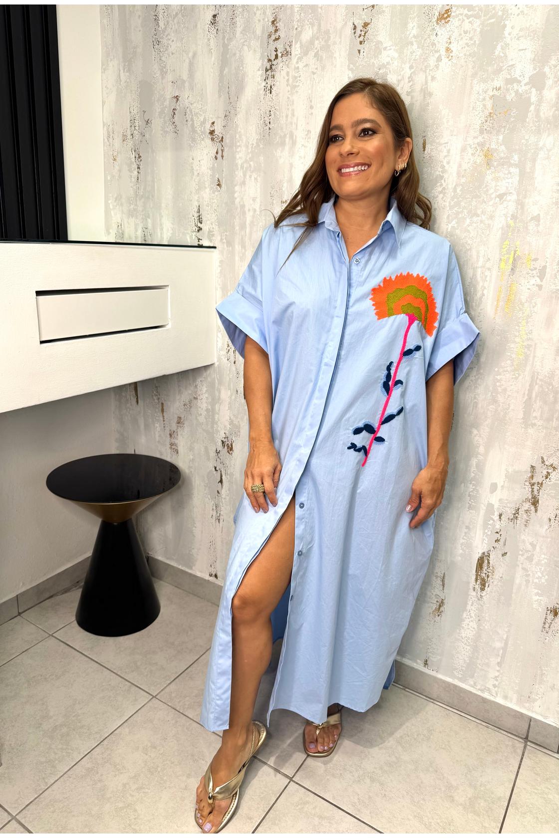 Casual Oversized Button Dress