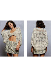 Boho Lace Detail Dolman