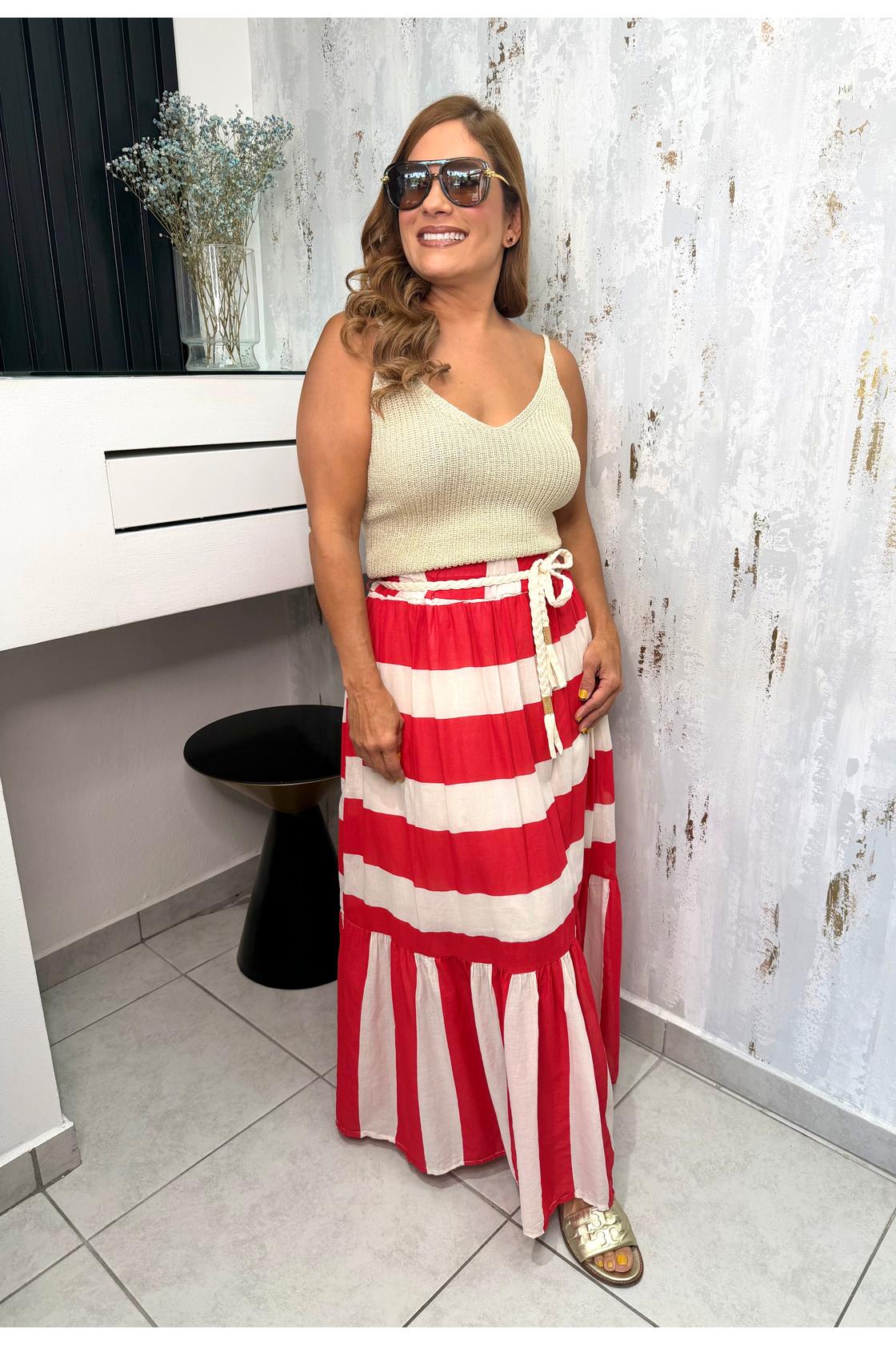 Sacha Stripe Skirt