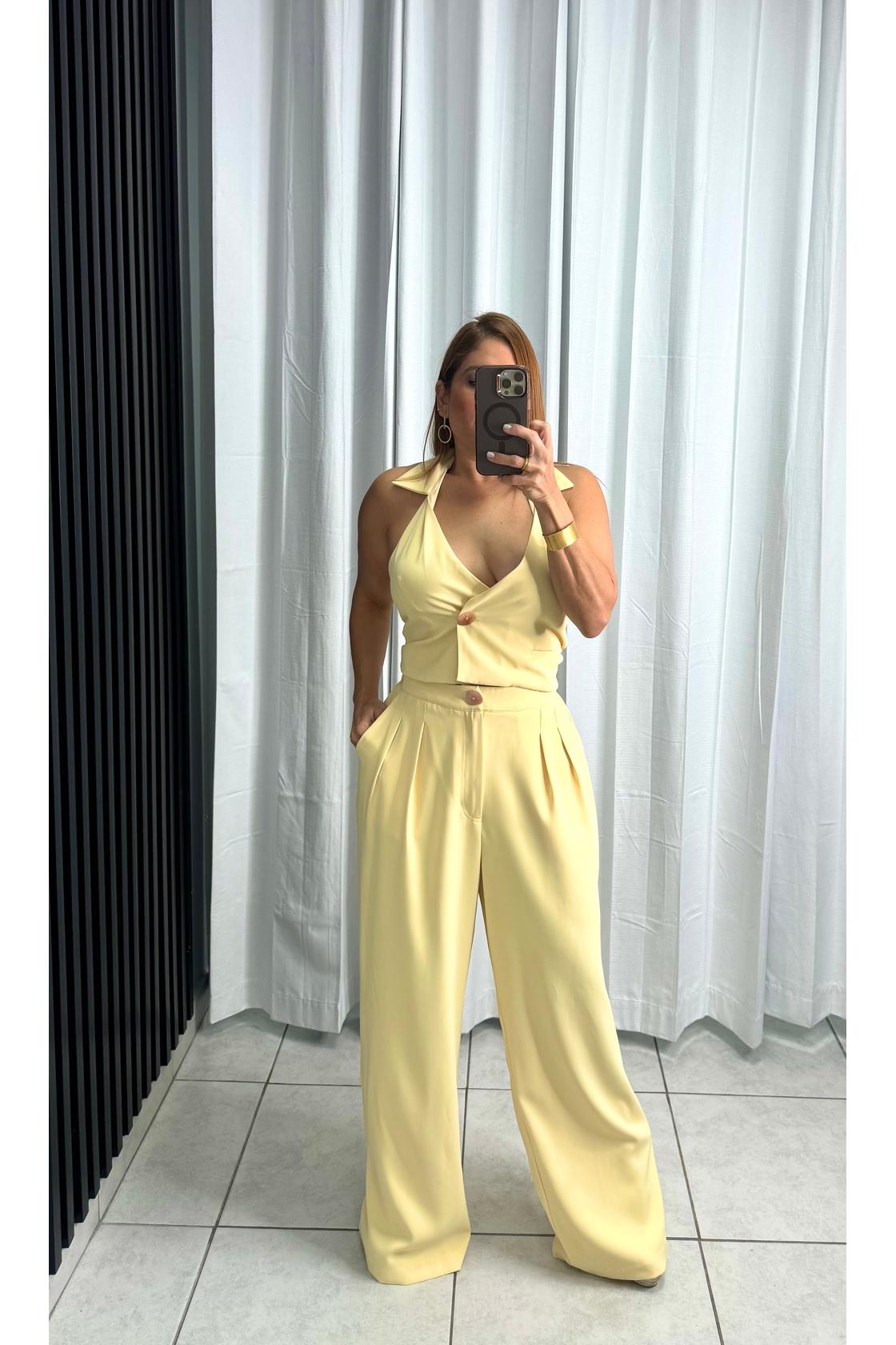 Tortoise Halter Vest Tank & Pants Set