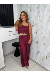 Spaghetti Strap wide legs Jumpsuit