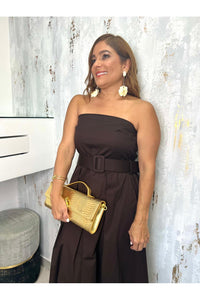 Tube And Belt Midi Dress