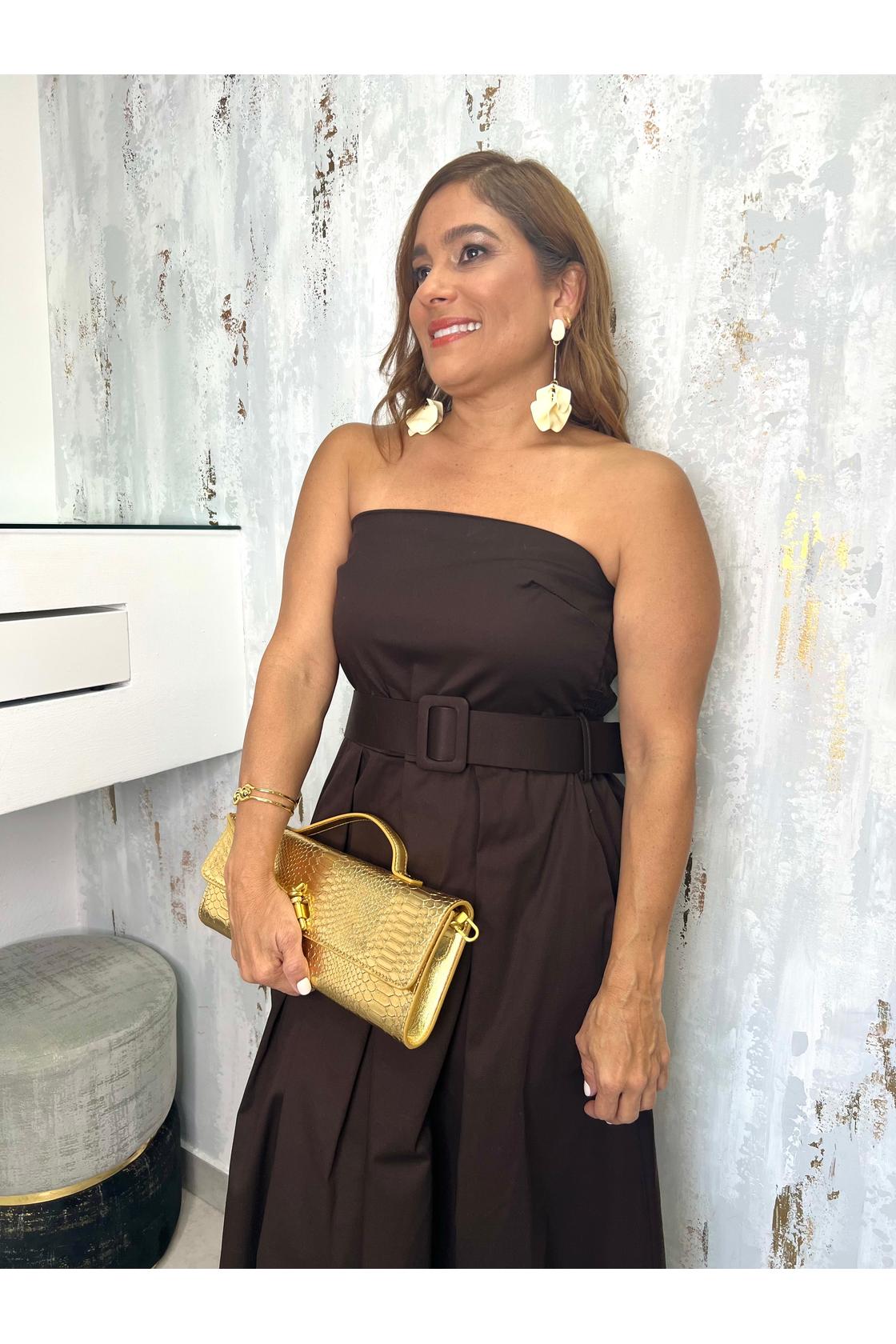 Tube And Belt Midi Dress