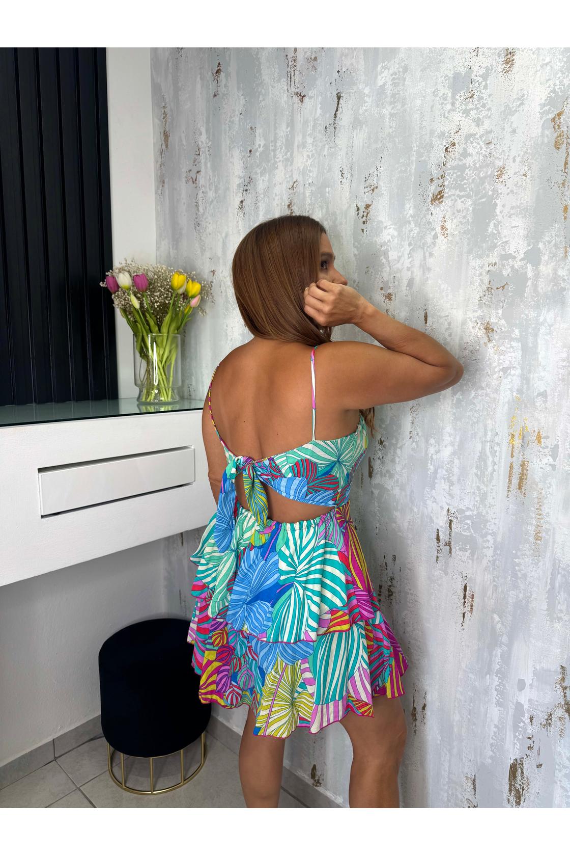 Breezy Palms  Midi Dress