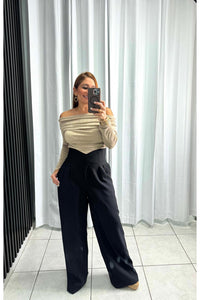 Off Shoulder With Stone Blouse