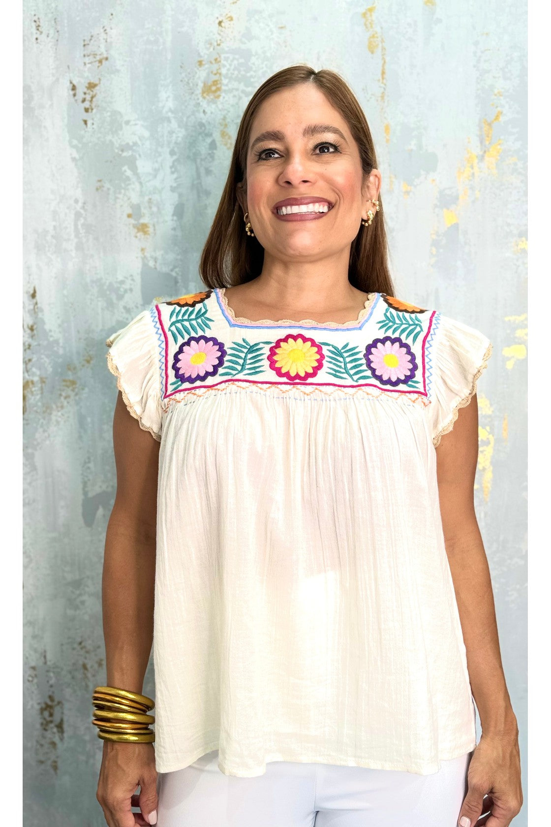 Rocio Embroidered Top