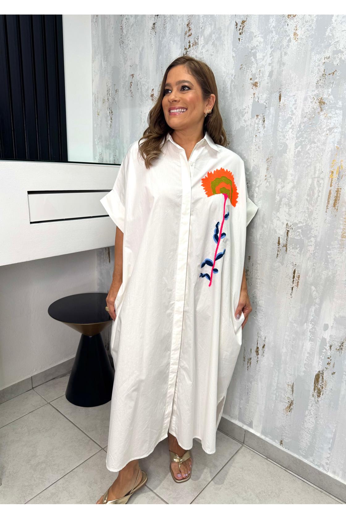 Casual Oversized Button Dress