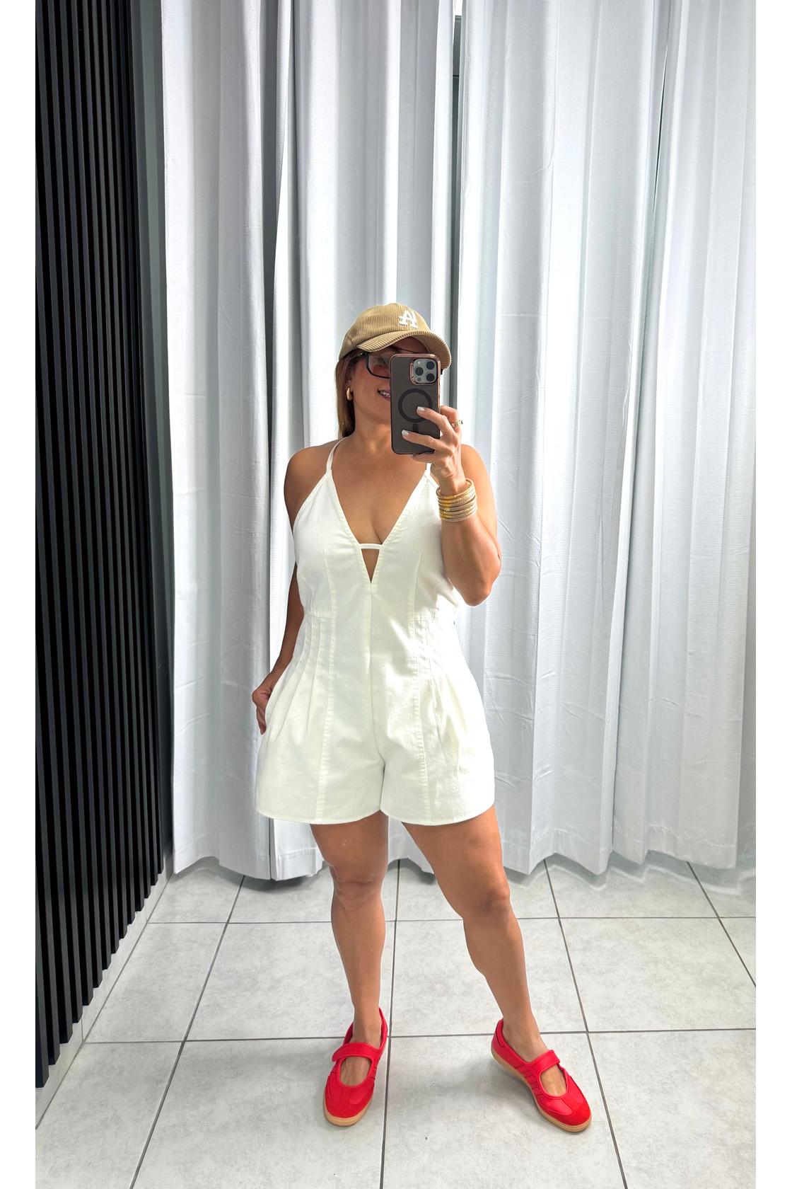 Mariana Denim Strappy Romper