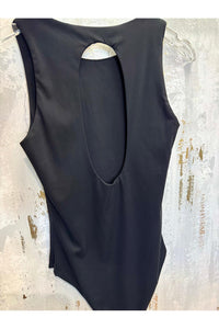 Casual Solid Tank Bodysuit