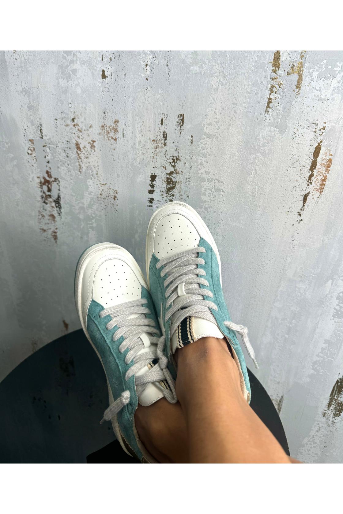Sneakers Paz Aqua Suede